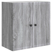 Wandkast 59x31x60 cm bewerkt hout grijs