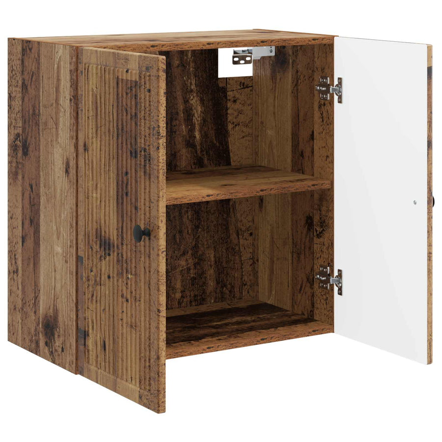 Wandkast Oud hout 59 x 31 x 60 cm Bewerkt hout