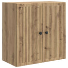 Wandkast eiken 59x31x60 cm bewerkt hout