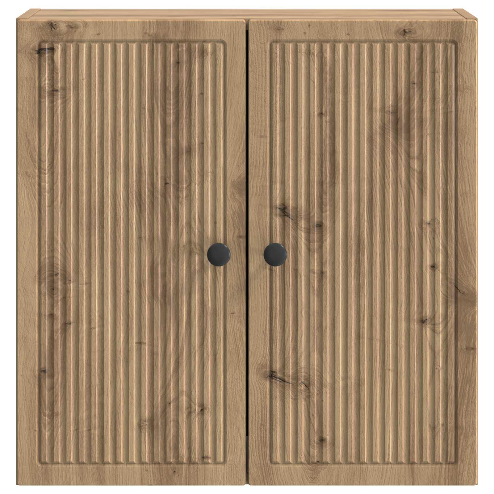 Wandkast Artisanaal eiken 59 x 31 x 60 cm Bewerkt hout