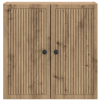 Wandkast Artisanaal eiken 59 x 31 x 60 cm Bewerkt hout