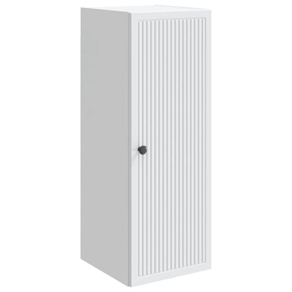 Wandkast Wit 33 x 34,5 x 90 cm Bewerkt hout
