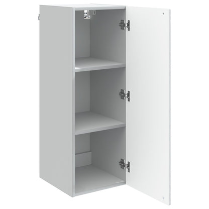 Wandkast Wit 33 x 34,5 x 90 cm Bewerkt hout