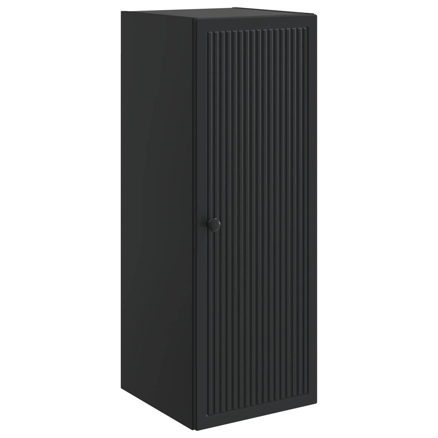 Wandkast Zwart 33 x 34,5 x 90 cm Bewerkt hout