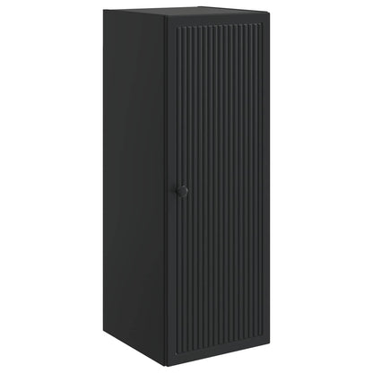 Wandkast Zwart 33 x 34,5 x 90 cm Bewerkt hout