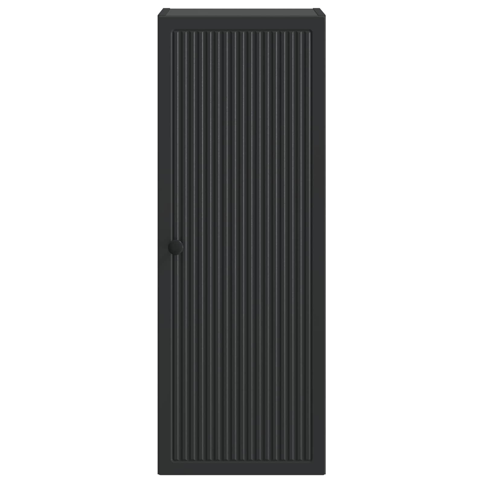 Wandkast Zwart 33 x 34,5 x 90 cm Bewerkt hout