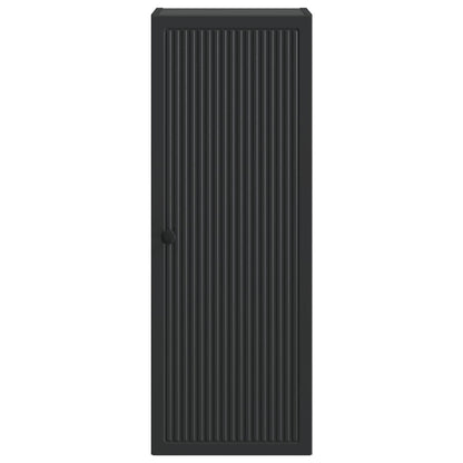 Wandkast Zwart 33 x 34,5 x 90 cm Bewerkt hout