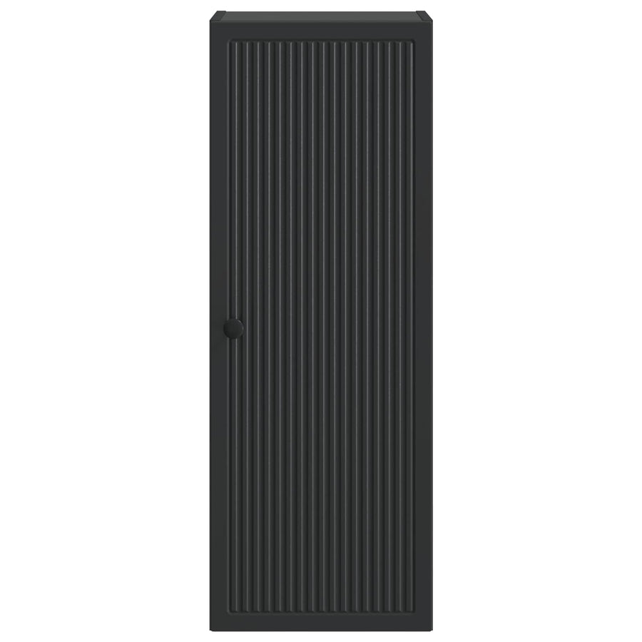 Wandkast Zwart 33 x 34,5 x 90 cm Bewerkt hout
