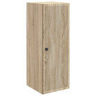 Wandkast bewerkt hout 33x34,5x90 cm eiken