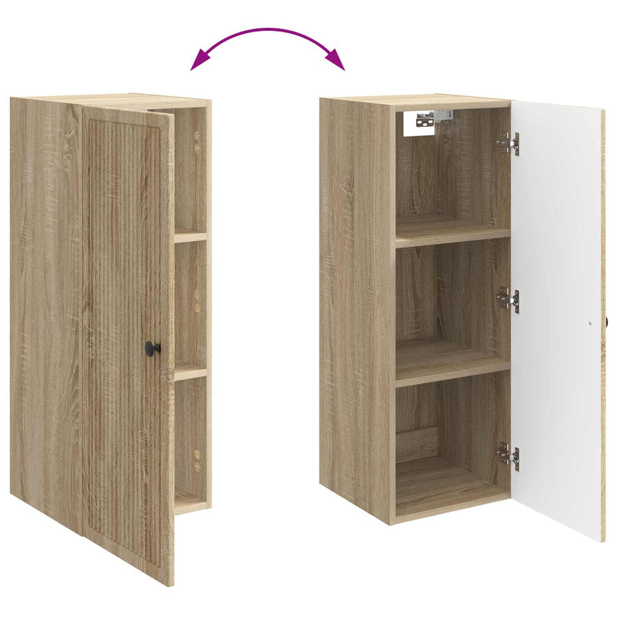 Wandkast Sonoma Eiken 33 x 34,5 x 90 cm Bewerkt hout