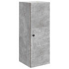 Wandkast 33x34,5x90 cm betongrijs bewerkt hout
