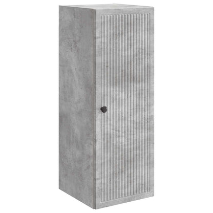 Wandkast Betongrijs 33 x 34,5 x 90 cm Bewerkt hout