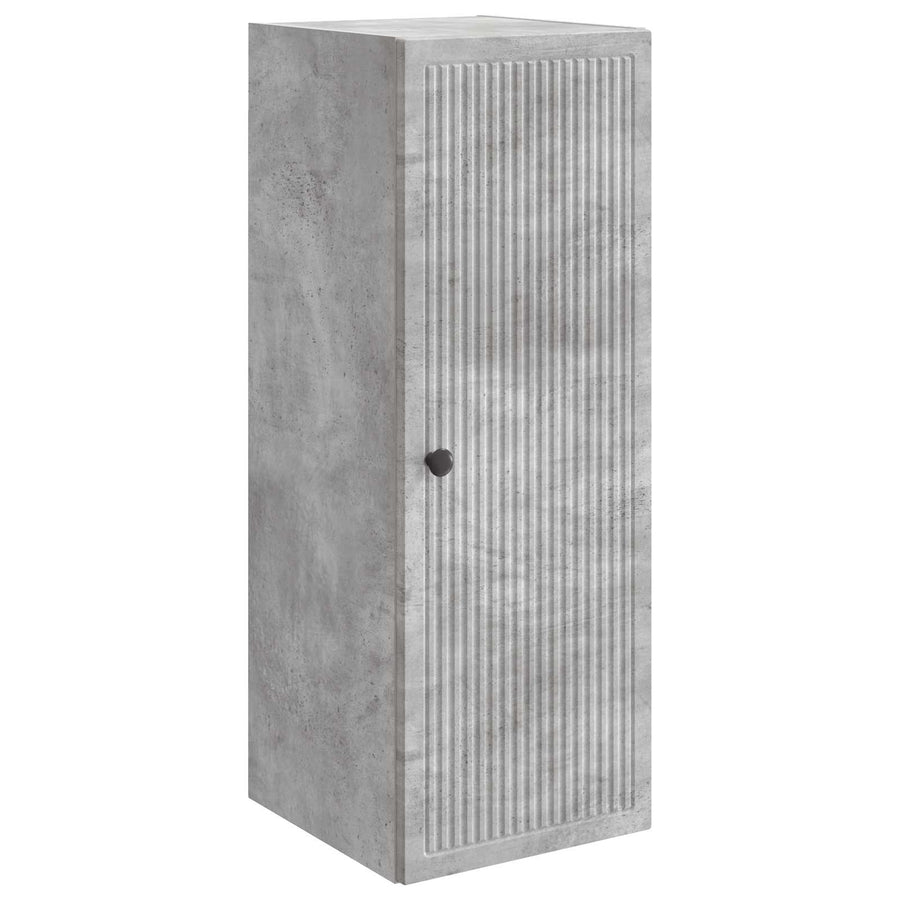 Wandkast Betongrijs 33 x 34,5 x 90 cm Bewerkt hout