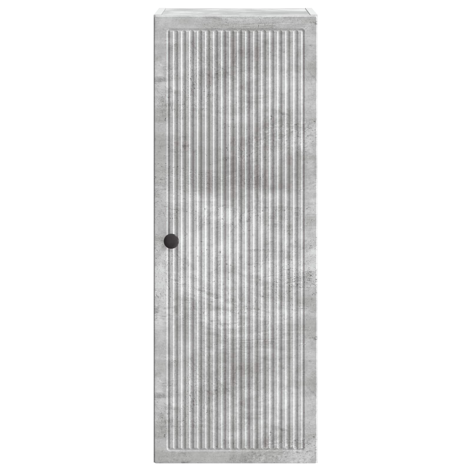 Wandkast Betongrijs 33 x 34,5 x 90 cm Bewerkt hout