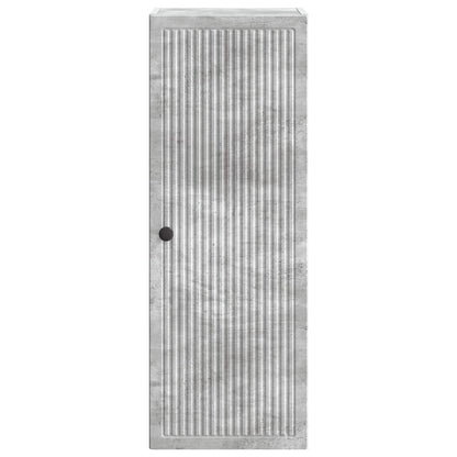 Wandkast Betongrijs 33 x 34,5 x 90 cm Bewerkt hout