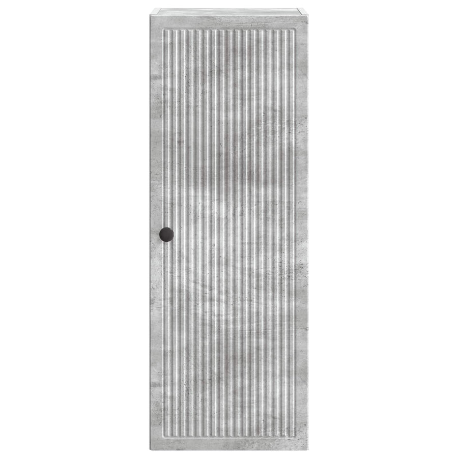 Wandkast Betongrijs 33 x 34,5 x 90 cm Bewerkt hout