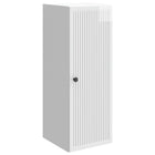 Wandkast 33x34,5x90 cm bewerkt hout hoogglans wit