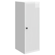 Wandkast 33x34,5x90 cm bewerkt hout hoogglans wit