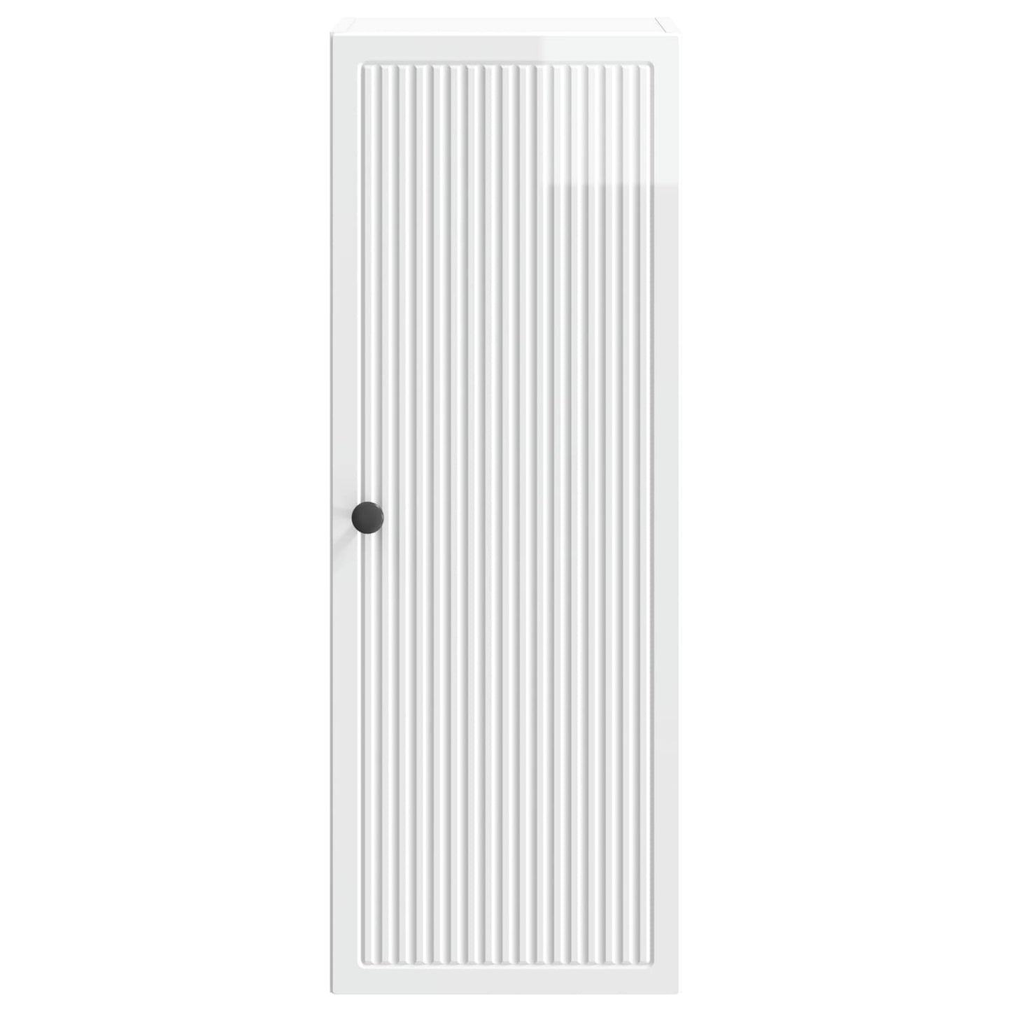 Wandkast Hoogglans Wit 33 x 34,5 x 90 cm Bewerkt hout