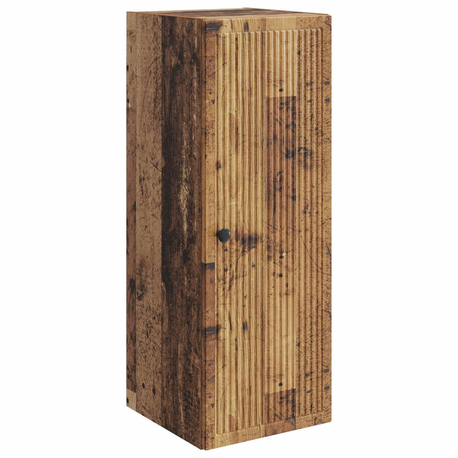 Wandkast Oud hout 33 x 34,5 x 90 cm Bewerkt hout