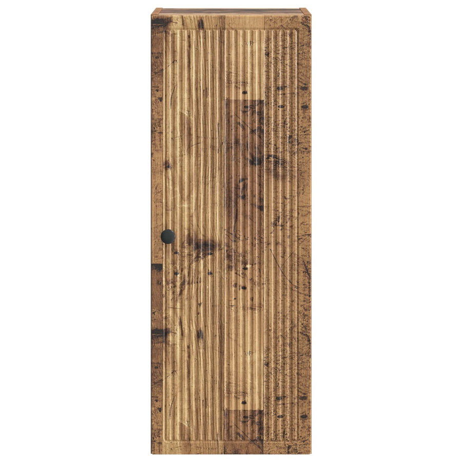 Wandkast Oud hout 33 x 34,5 x 90 cm Bewerkt hout