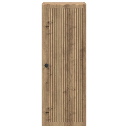 Wandkast Artisanaal eiken 33 x 34,5 x 90 cm Bewerkt hout