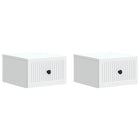 Wall Bracket Wall Bed 2 pcs White 33 x 34.5 x 20 cm Engineered wood