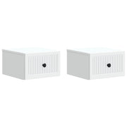 Wandkast 33x34.5x20 cm bewerkt hout wit