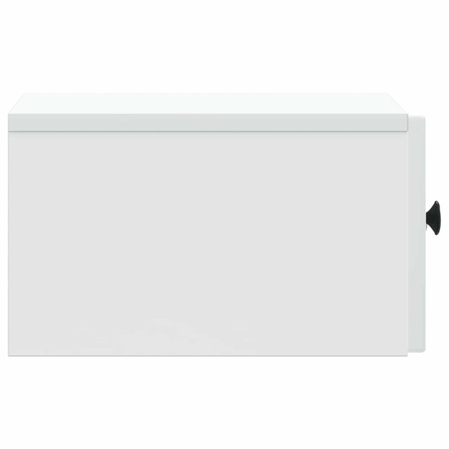 Wandbeugel Bedkast 2 pcs Wit 33 x 34,5 x 20 cm Bewerkt hout