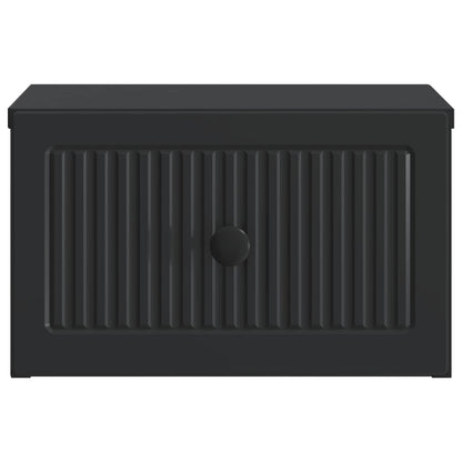 Wandbeugel Bedkast 2 pcs Zwart 33 x 34,5 x 20 cm Bewerkt hout