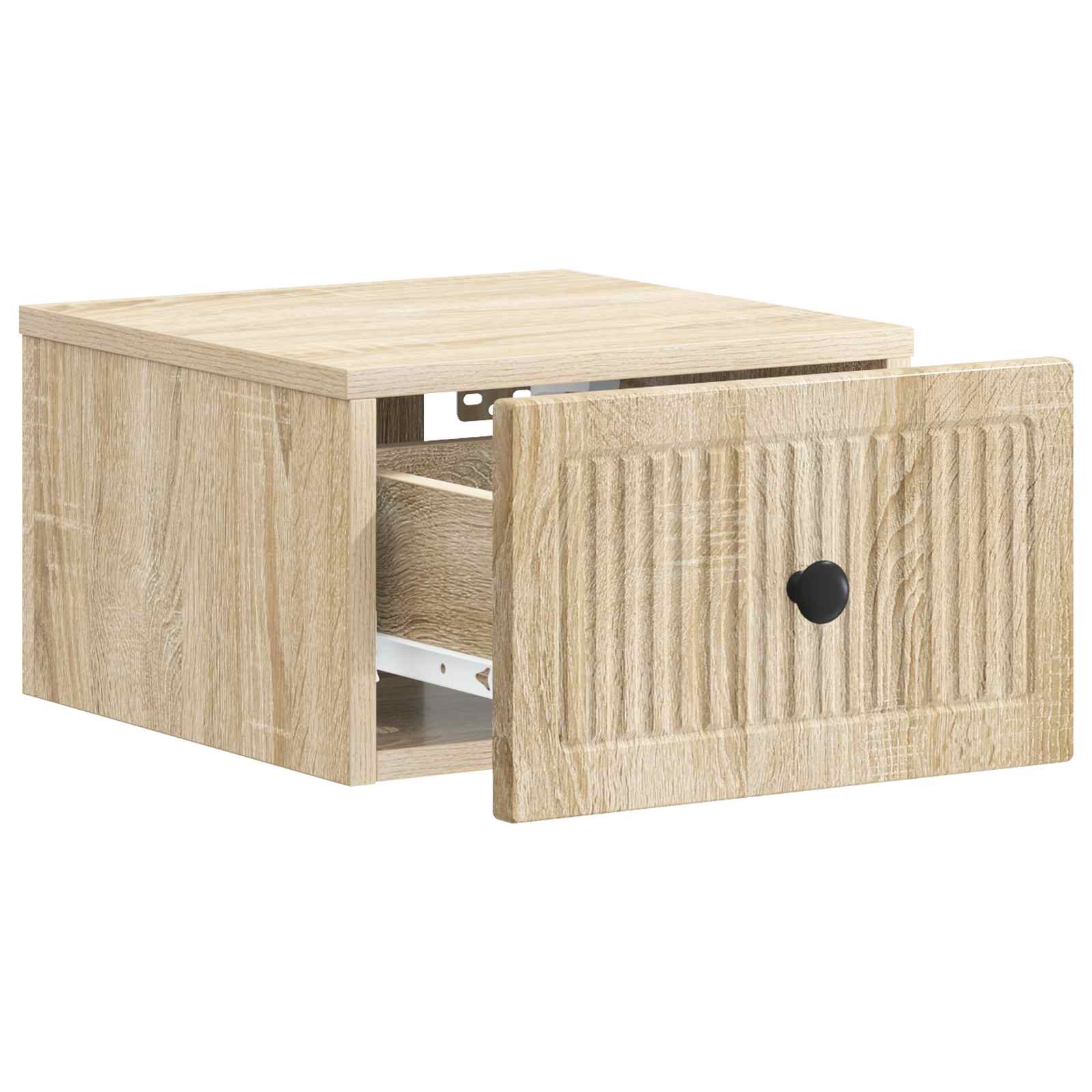 Wandbeugel Bedkast Sonoma Eiken 33 x 34,5 x 20 cm Bewerkt hout