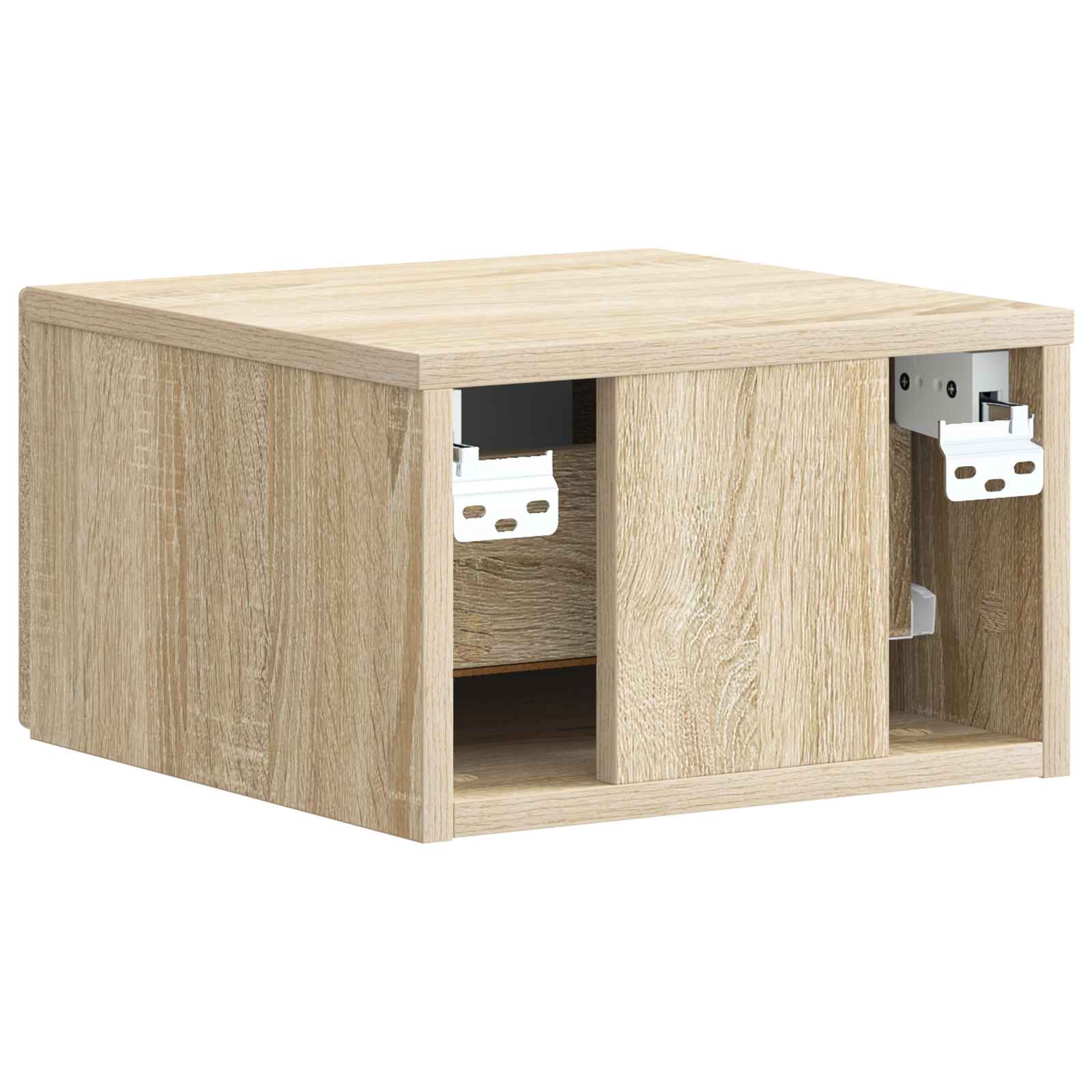 Wandbeugel Bedkast Sonoma Eiken 33 x 34,5 x 20 cm Bewerkt hout