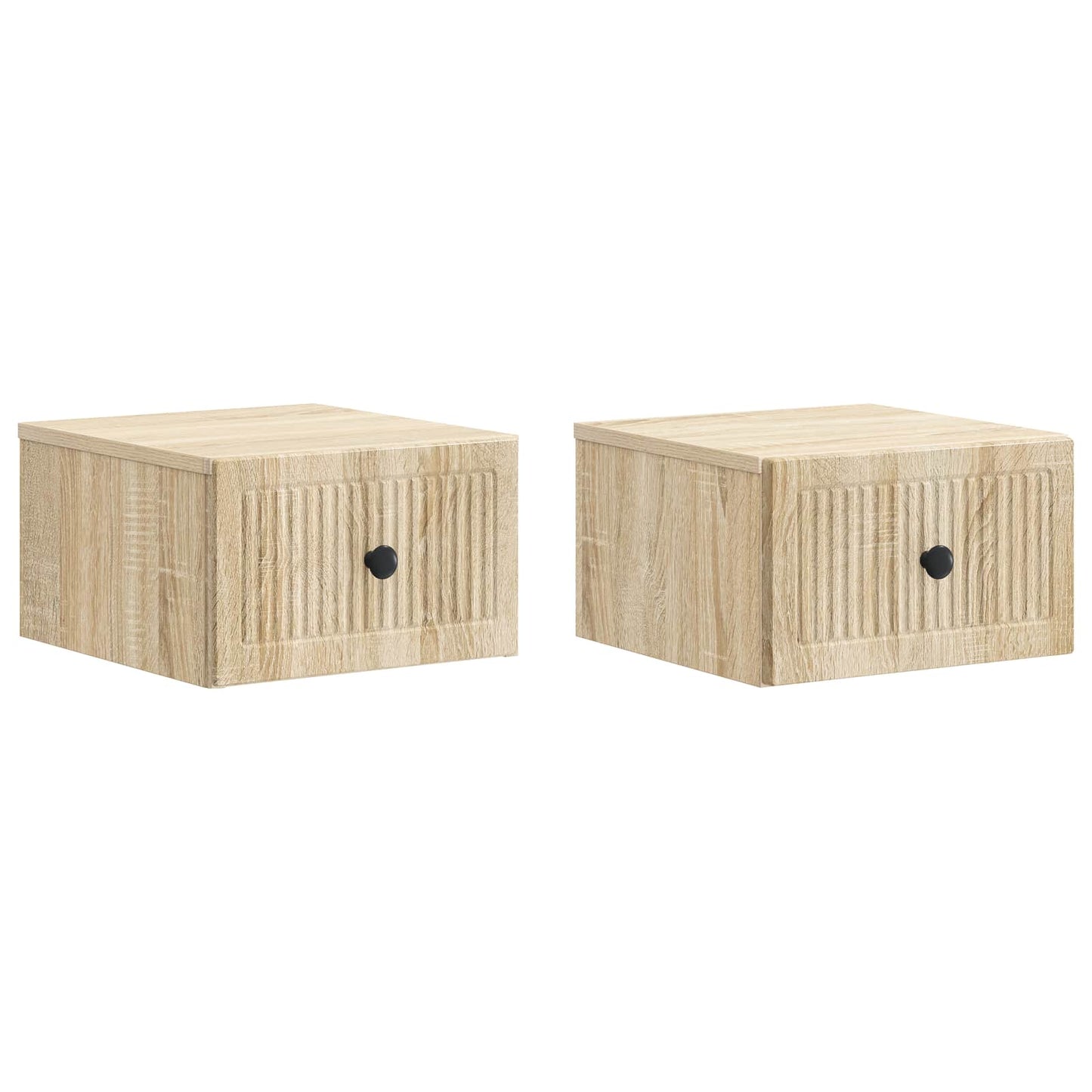 Wandbeugel Bedkast 2 pcs Sonoma Eiken 33 x 34,5 x 20 cm