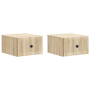 Nachtkastjes 2 stuks Sonoma eiken 33x34,5x20 cm