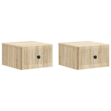 Wandbeugel Bedkast 2 pcs Sonoma Eiken 33 x 34,5 x 20 cm