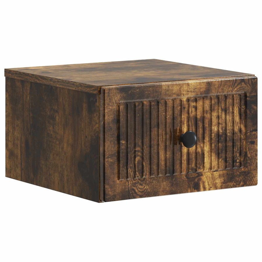 Wandbeugel Bedkast 2 pcs Gerookt eiken 33 x 34,5 x 20 cm