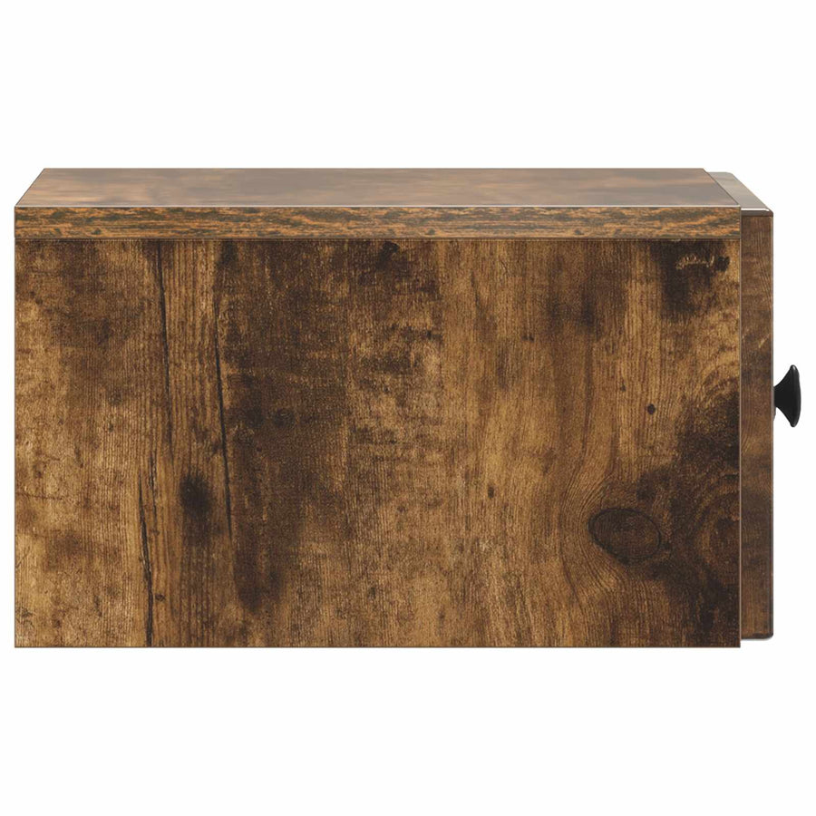 Wandbeugel Bedkast 2 pcs Gerookt eiken 33 x 34,5 x 20 cm