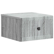 Wandkastje 33x34.5x20 cm grijs sonoma bewerkt hout