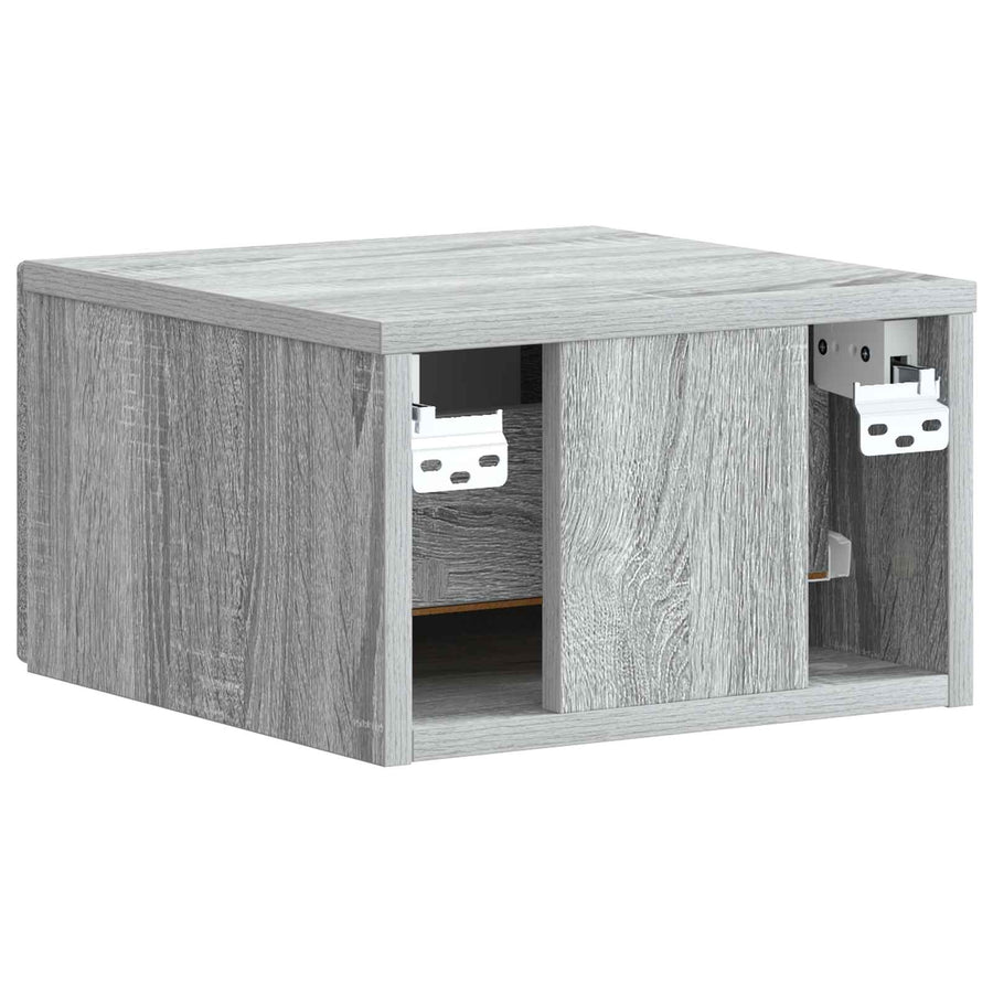 Wandbeugel Bedkast Grijs sonoma 33 x 34,5 x 20 cm Bewerkt hout
