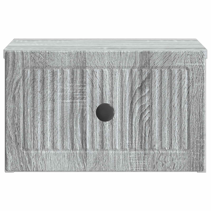 Wandbeugel Bedkast Grijs sonoma 33 x 34,5 x 20 cm Bewerkt hout