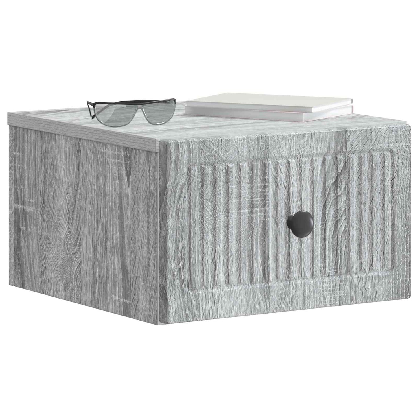 Wandbeugel Bedkast Grijs sonoma 33 x 34,5 x 20 cm Bewerkt hout