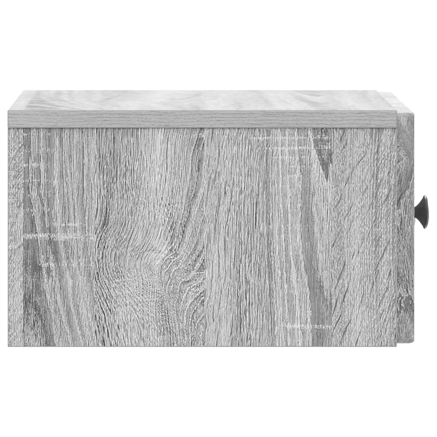 Wandbeugel Bedkast Grijs sonoma 33 x 34,5 x 20 cm Bewerkt hout