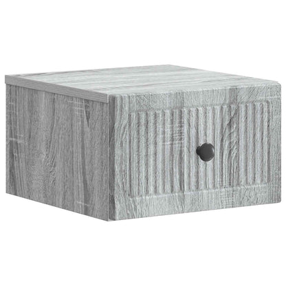Wandbeugel Bedkast 2 pcs Grijs sonoma 33 x 34,5 x 20 cm