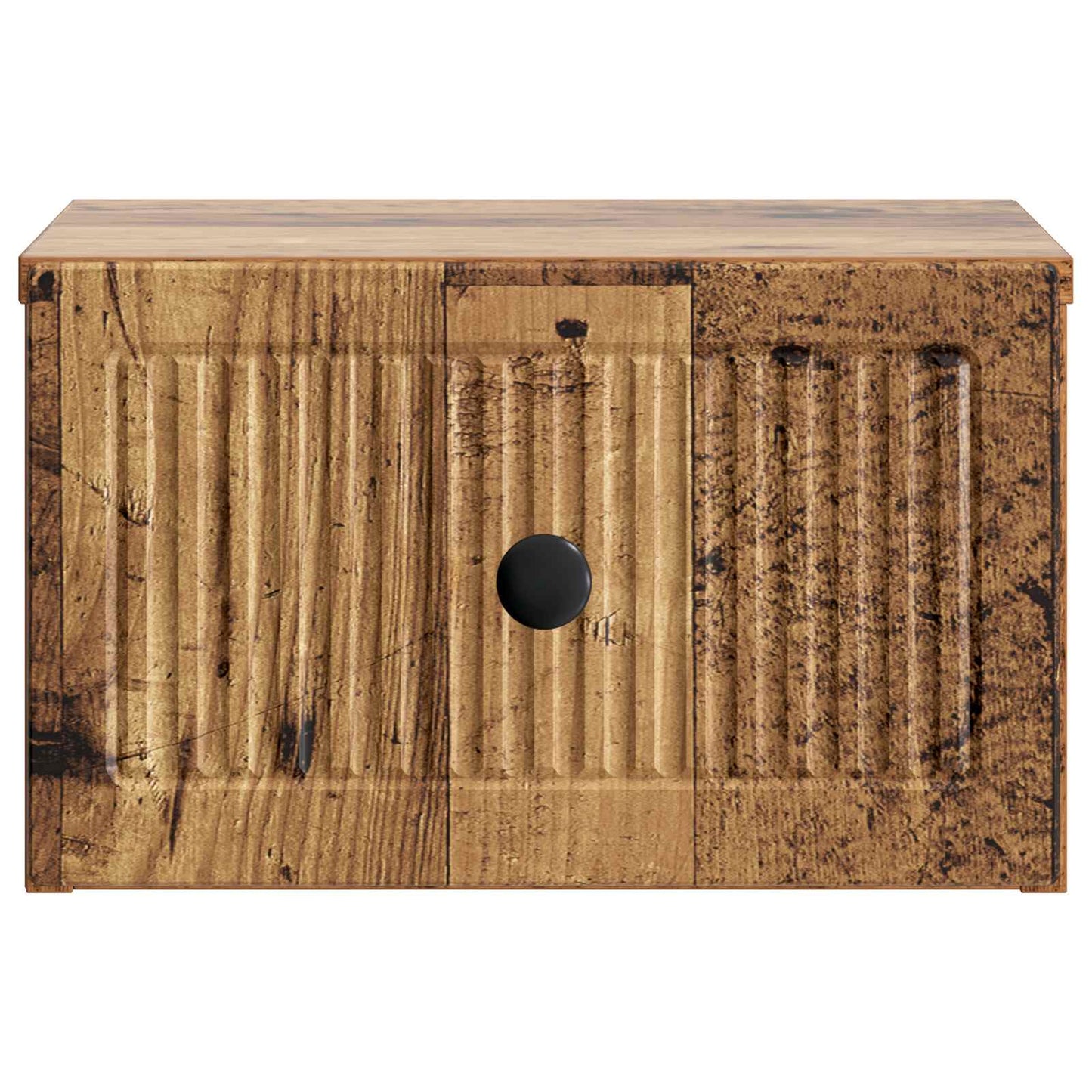 Wandbeugel Bedkast Oud hout 33 x 34,5 x 20 cm Bewerkt hout