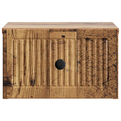 Wandbeugel Bedkast Oud hout 33 x 34,5 x 20 cm Bewerkt hout