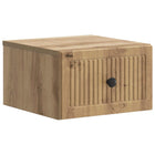 Wall bracket Bed box with drawer Artisanal oak 33 x 34.5 x 20 cm