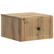 Wandkastje 33x34.5x20 cm bewerkt hout artisanaal eiken