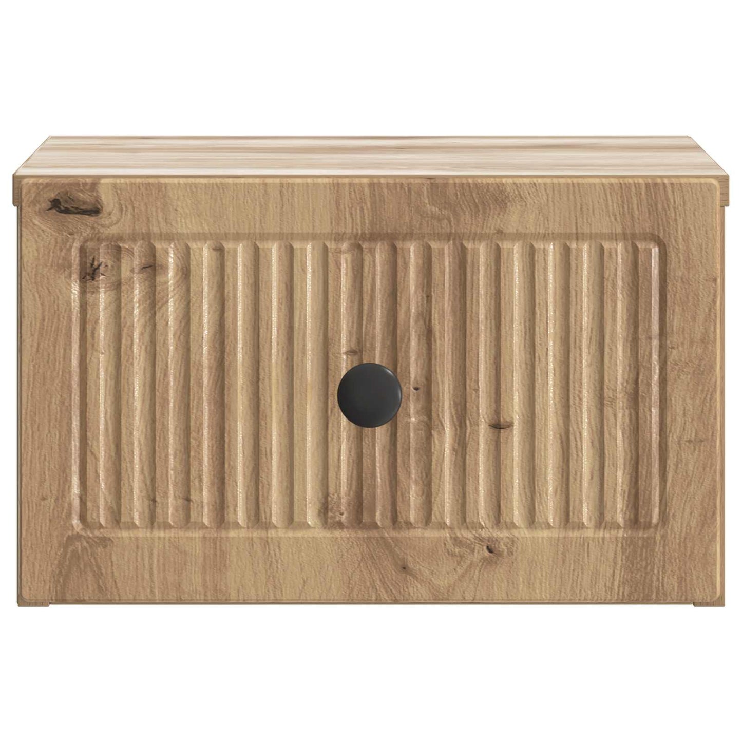 Wandbeugel Bedkast met lade Artisanaal eiken 33 x 34,5 x 20 cm