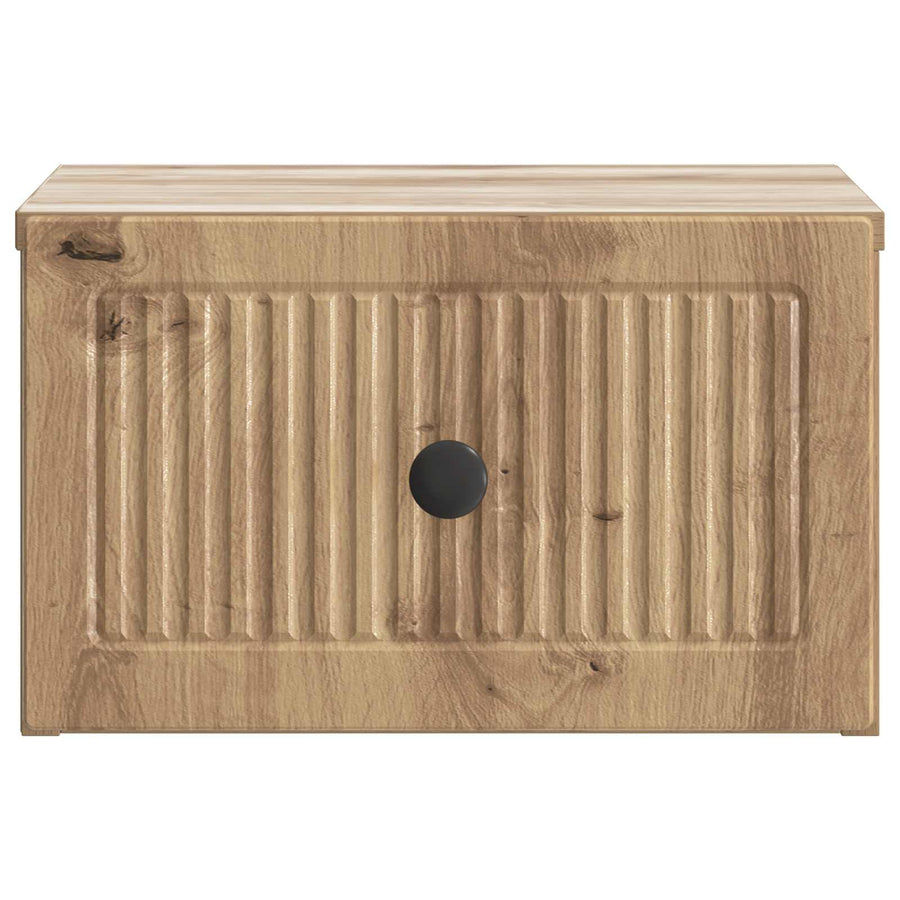Wandbeugel Bedkast 2 pcs Artisanaal eiken 33 x 34,5 x 20 cm
