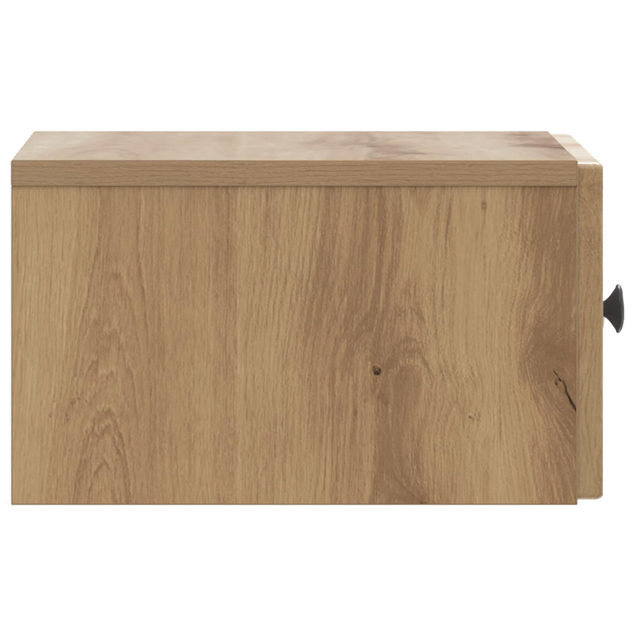 Wandbeugel Bedkast 2 pcs Artisanaal eiken 33 x 34,5 x 20 cm